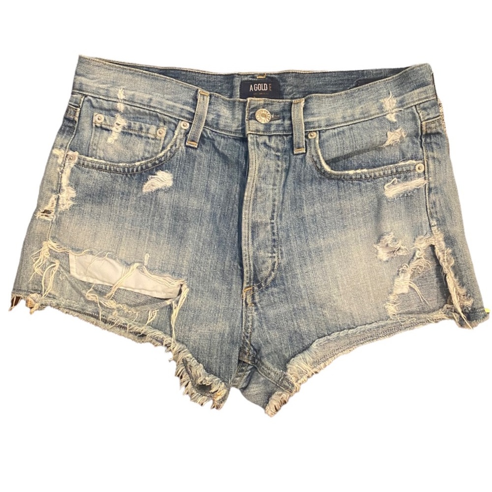 AGOLDE “Parker” Distressed Jean Shorts size 24